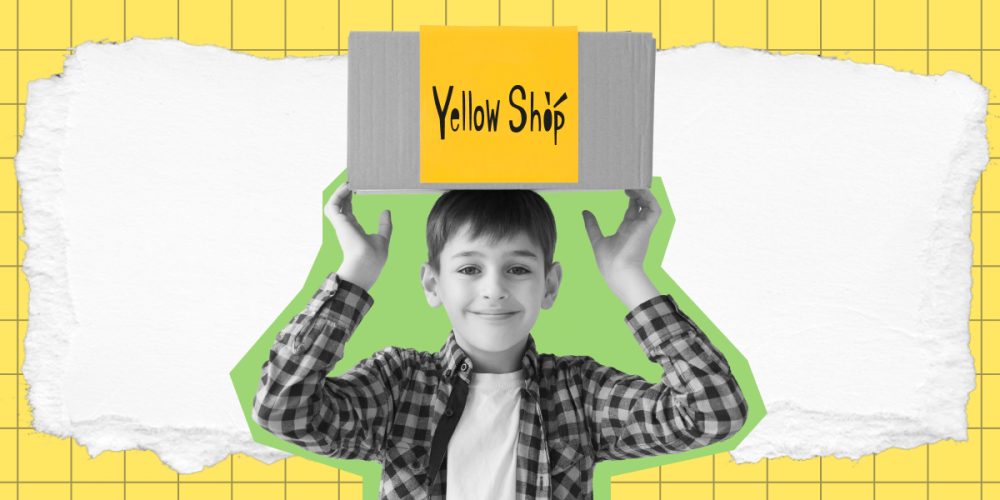 Покупки у Yellow Shop (банер)