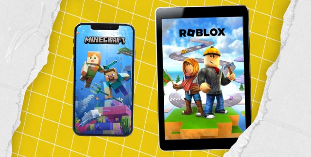 Английский в мире Roblox и Minecraft (изображение)