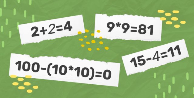 Объединение математики и английского языка (изображение)