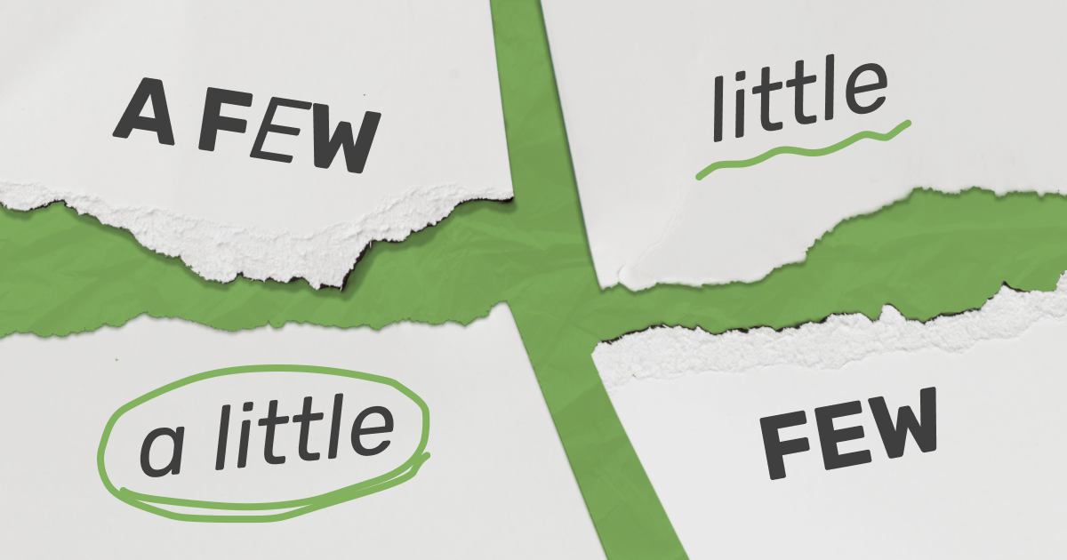 Разница между little, a little, few, a few в английском языке