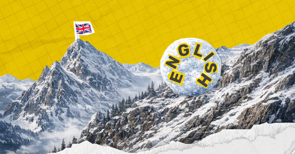 Эффект снежного шара: как английский язык накапливается месяц за месяцем, и почему в обучении не существует кнопки «пауза»