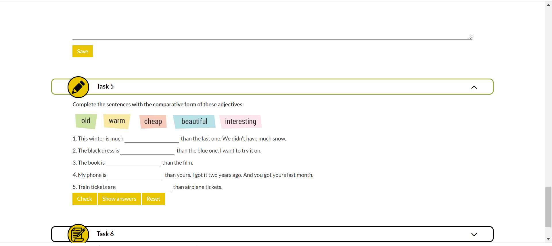 Tips for Self-Study tasks