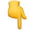 Finger Down Emoji