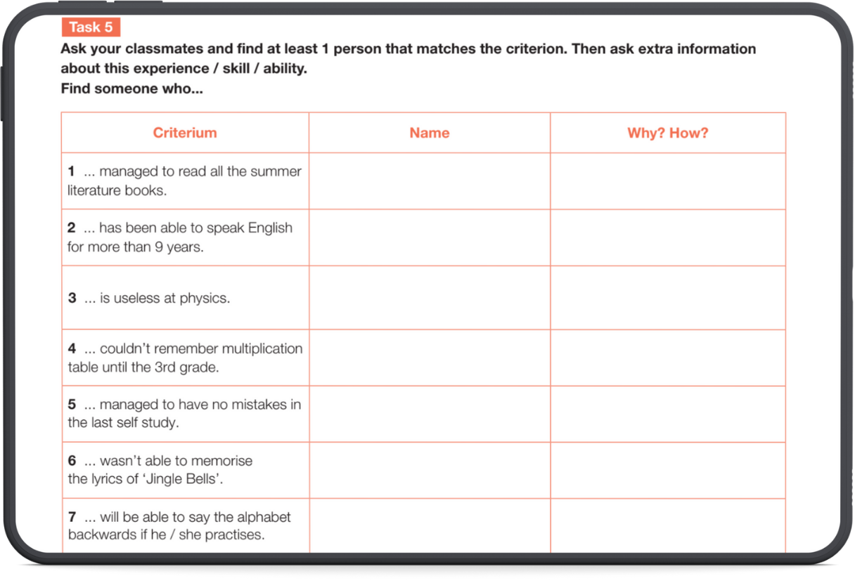 Как формат mingling работает на практике Уровень В1 в школе Green Country (изображение)
